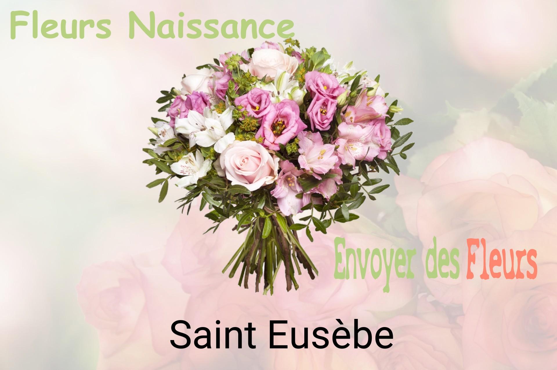 Bouquet de fleurs de naissance livré à Saint-Eusèbe
